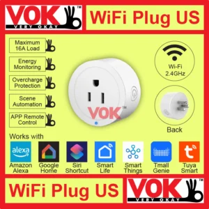 VOK-1001-VOK Smart Wi-Fi Socket Plug UK with Real-Time Energy Monitoring (Type G-BS1363 Compatible)-01