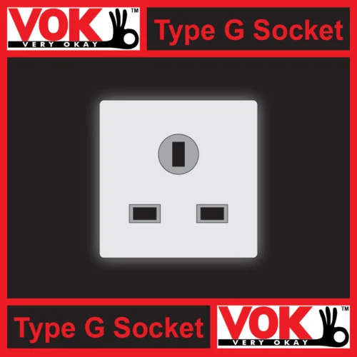 Type G (BS 1363) Electrical Power Plug Socket Outlet